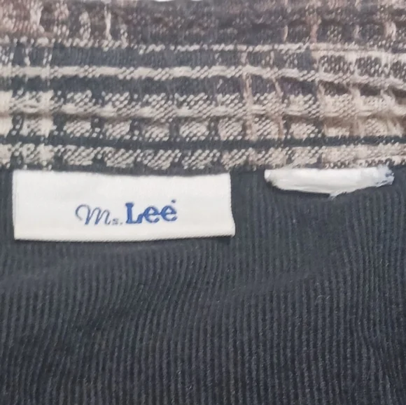Vintage Ms. Lee Woven Plaid Shacket - Picture 6 of 7